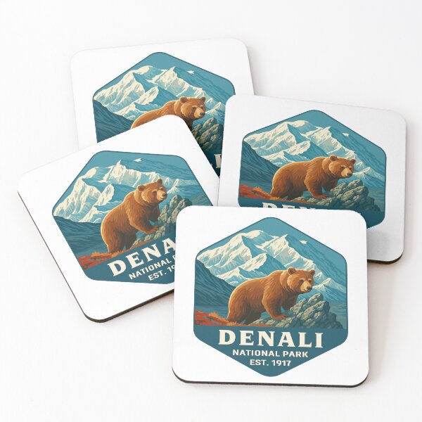 Item preview, Denali National Park Retro Mountain Wilderness Sticker designed and sold by Ismeal Von.
