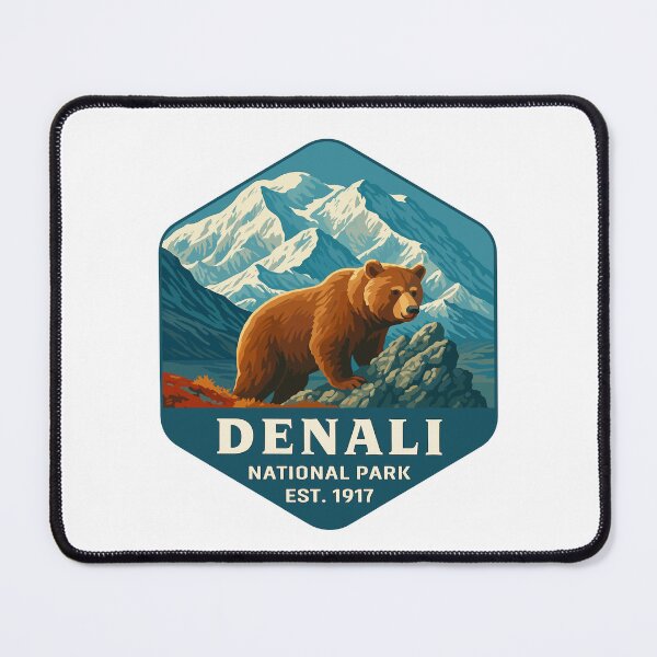 Item preview, Denali National Park Retro Mountain Wilderness Sticker designed and sold by Ismeal Von.