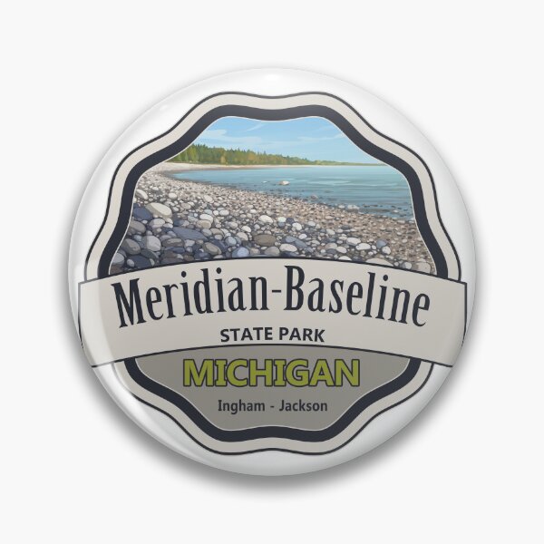 Item preview, Meridian-Baseline State Park, Ingham - Jackson, Michigan designed and sold by Wanderful-roads.