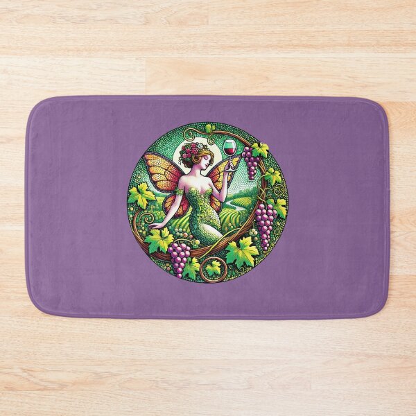 Item preview, Wine Fairy in the Vineyard  Art Nouveau Grape Goddess designed and sold by FrictionMaxxing.