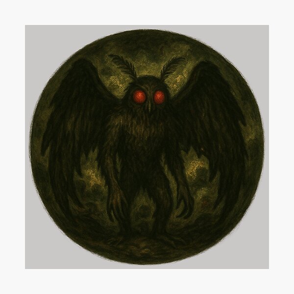Item preview, Mothman Cryptid Art designed and sold by Planetporridge.