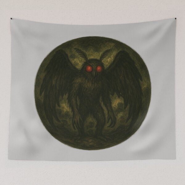 Item preview, Mothman Cryptid Art designed and sold by Planetporridge.