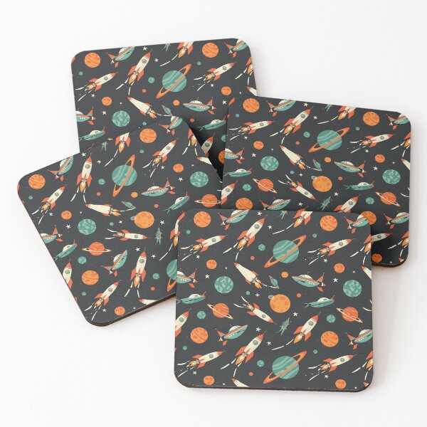 Item preview, Retro Space Voyage Pattern designed and sold by P-OH-Style.