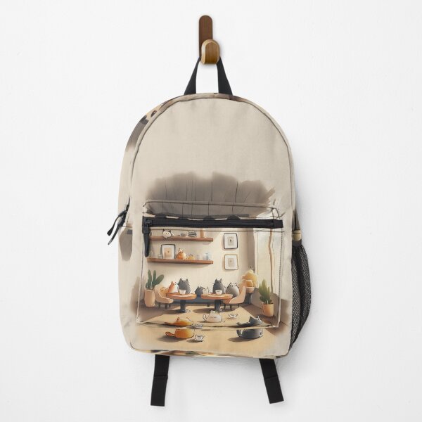 Item preview, Cozy Cat Café Vibes | Soft Pastel Cats, Tea & Tranquility designed and sold by chimheulim.