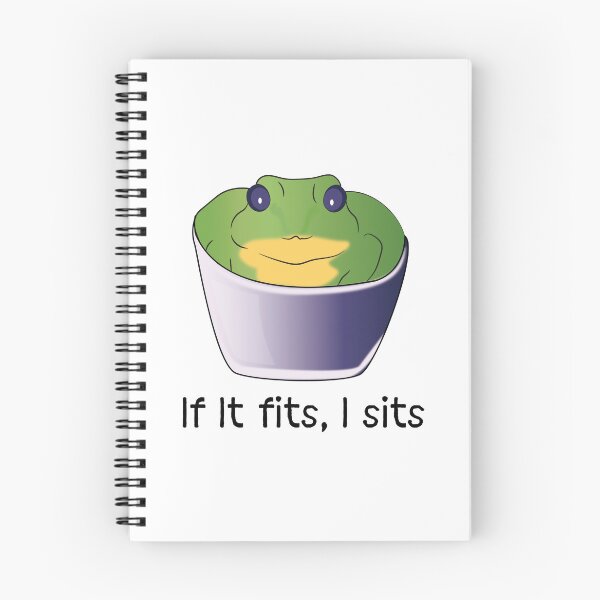 Artikelvorschau, Lustiger Kawaii-Frosch, wenn es passt, sitze ich entworfen und verkauft von Shiraufa.