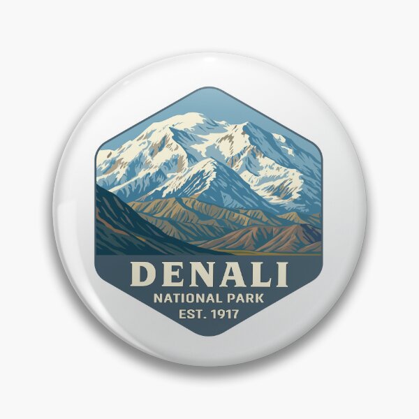 Item preview, Denali National Park Retro Mountain Wilderness Sticker designed and sold by Ismeal Von.