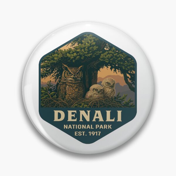 Item preview, Denali National Park Retro Mountain Wilderness Sticker designed and sold by Ismeal Von.
