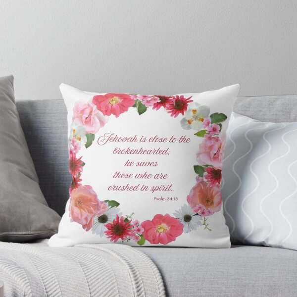 Item preview, Pink Floral Wreath Psalm 34 designed and sold by Hope & Bloom Studio, Co.
