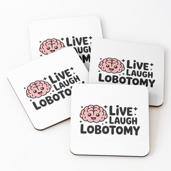 Item preview, Live Laugh Lobotomy! Cute Brain Pun designed and sold by PMCreative.