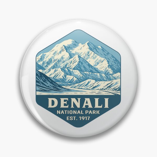 Item preview, Denali National Park Retro Mountain Wilderness Sticker designed and sold by Ismeal Von.