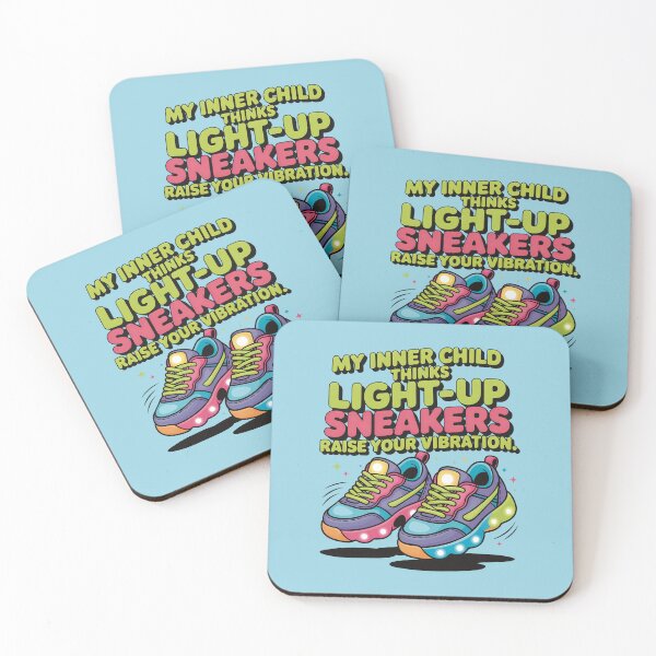 Item preview, My Inner Child Thinks Light Up Sneakers Raise Your Vibration designed and sold by CrypticHMystic.