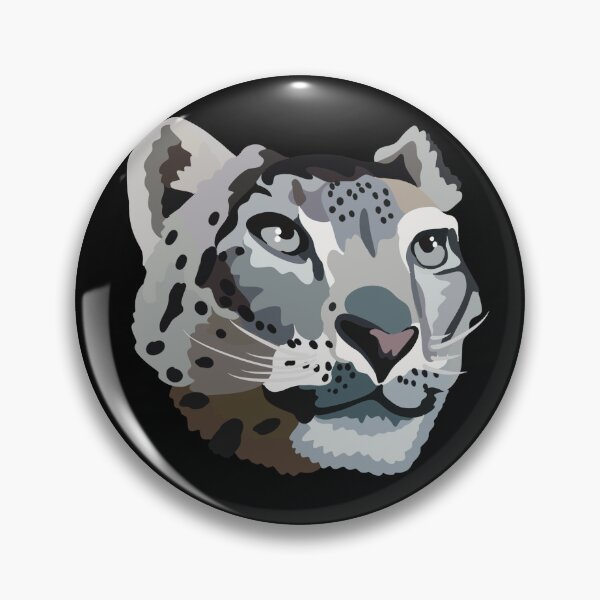 Item preview, S is for Snow Leopard ,Snow Leopard – Majestic Mountain Cat Wildlife Illustration designed and sold by PrettylittlepastelUk.