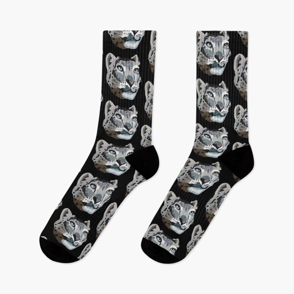 Item preview, S is for Snow Leopard ,Snow Leopard – Majestic Mountain Cat Wildlife Illustration designed and sold by PrettylittlepastelUk.
