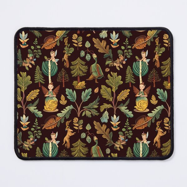 Item preview, Cute floral pattern featuring Fairies and goblins after Willaim Morris Style designed and sold by Vintage Designs +.