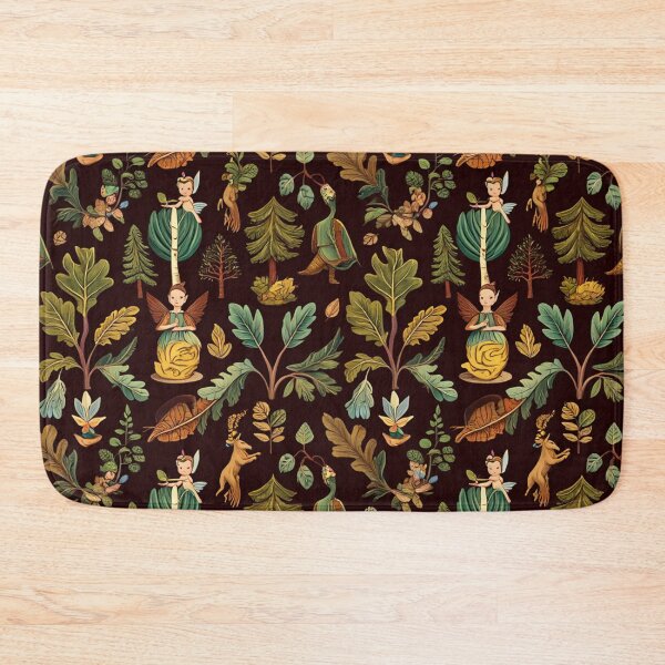 Item preview, Cute floral pattern featuring Fairies and goblins after Willaim Morris Style designed and sold by Vintage Designs +.