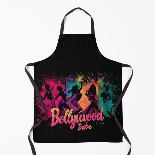 Item preview, BollyWood Babe Multicoloured on Black Background designed and sold by BeatnikBuddha.