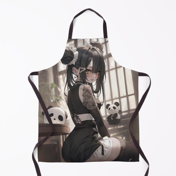 Item preview, Cozy Anime Girl in Panda Coffee Shop designed and sold by OtakuGlitch.