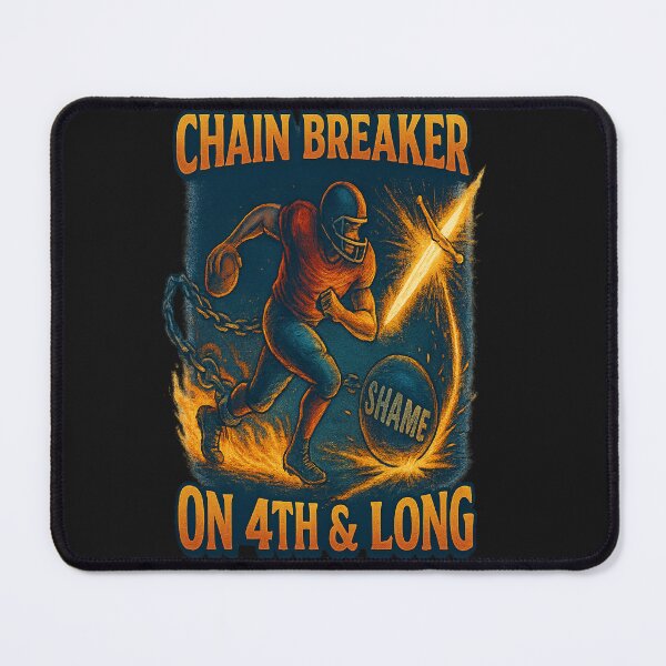 Item preview, Chain Breaker – 4th & Long Christian Football Art | Speak Life, Play Bold, Faith-Fueled Design designed and sold by FaithDripStudio.