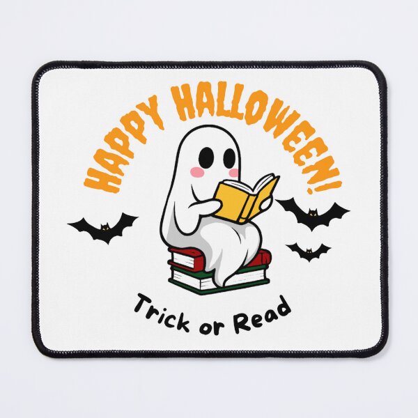 Item preview, Happy Halloween, Bookworm Ghost designed and sold by FarieArt.