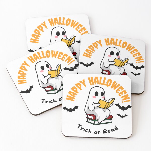 Item preview, Happy Halloween, Bookworm Ghost  designed and sold by FarieArt.