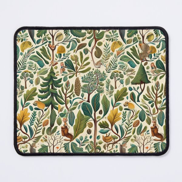 Item preview, Cute floral pattern featuring Fairies and goblins after Willaim Morris Style designed and sold by Vintage Designs +.