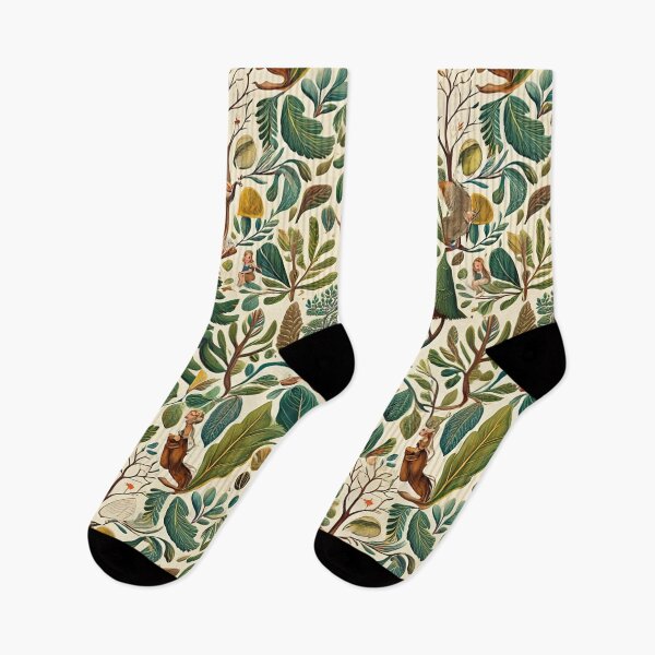 Item preview,  Cute floral pattern featuring Fairies and goblins after Willaim Morris Style designed and sold by Vintage Designs +.