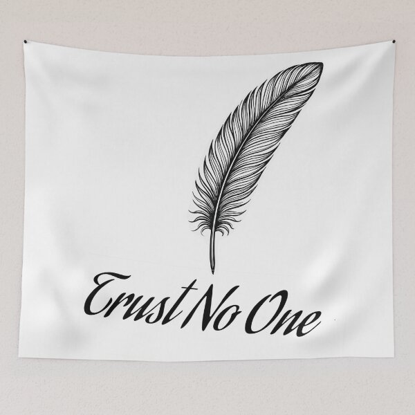 Item preview, Trust No One – Dark Aesthetic Quote Design designed and sold by JaiJaiArt.