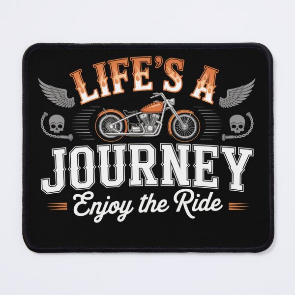 Item preview, Life's A Journey Enjoy The Ride Vintage Motorcycle designed and sold by NightWisdom.