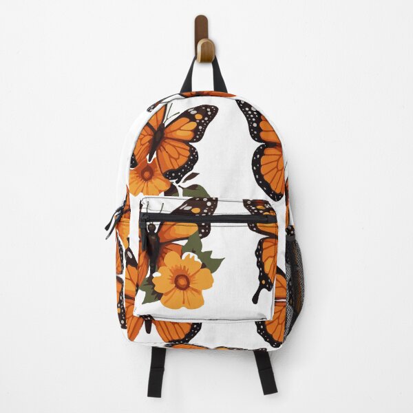 Item preview, Monarch Butterfly Stickers with Flowers – Cute Orange Clipart Set designed and sold by Dailyprintstyle.