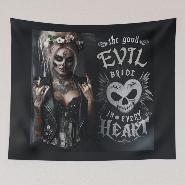 Item preview, Gothic Bride Skull Corset designed and sold by Voodoo Store Paranormal Collections.
