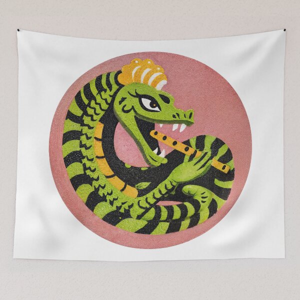 Item preview, Groovy Serpent Sonata: The Funky Flute-Playing Snake King designed and sold by ForeverPrintsOK.