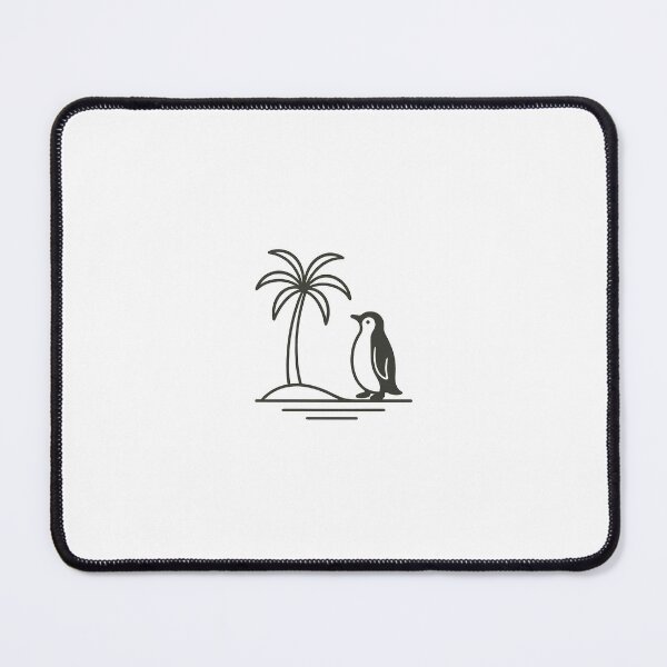 Item preview, Penguin on Tropical Island Symbol designed and sold by TheBigbridge.