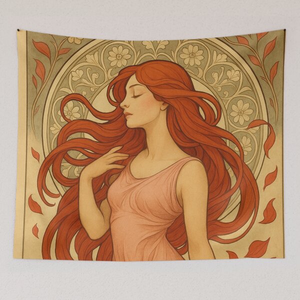 Item preview, Art Nouveau reverie of a young woman designed and sold by Sigtrix.