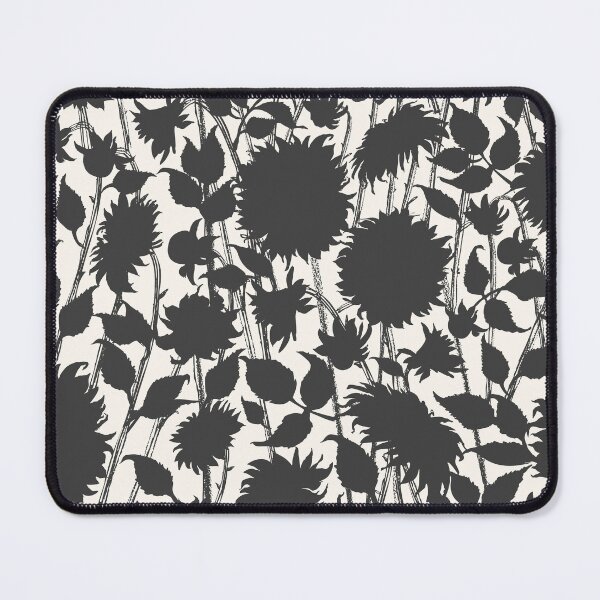 Item preview, Black and white floral retro pattern designed and sold by bokasin.