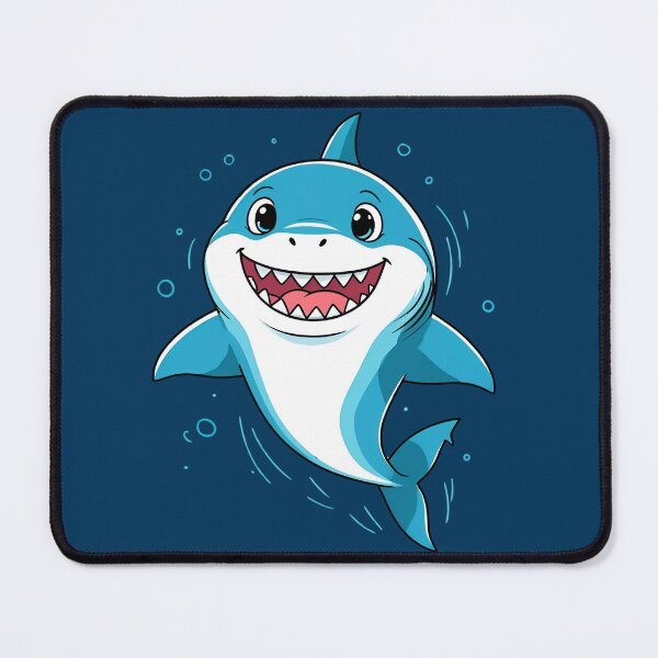 Item preview, Cute Smiling Cartoon Shark | Happy Ocean Animal Illustration designed and sold by Khamique.