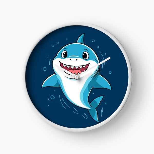 Item preview, Cute Smiling Cartoon Shark | Happy Ocean Animal Illustration designed and sold by Khamique.