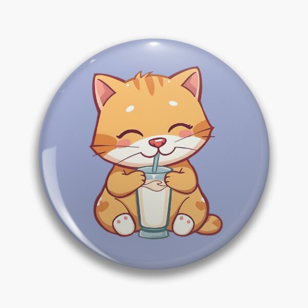 Item preview, cat drink milk designed and sold by SanchillShop.