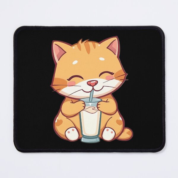 Item preview, cat drink milk designed and sold by SanchillShop.