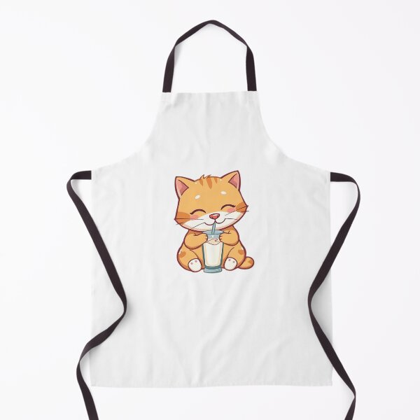 Item preview, cat drink milk designed and sold by SanchillShop.