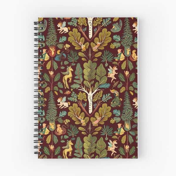 Item preview, Cute floral pattern featuring Fairies and goblins after Willaim Morris Style designed and sold by Vintage Designs +.
