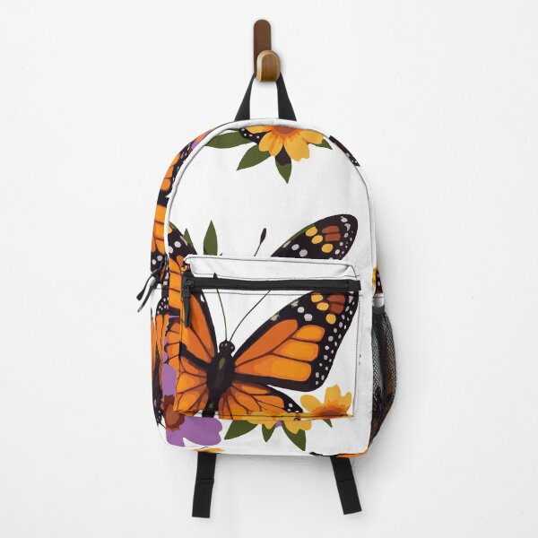 Item preview, Monarch Butterfly Stickers with Flowers – Cute Orange Clipart Set designed and sold by Dailyprintstyle.