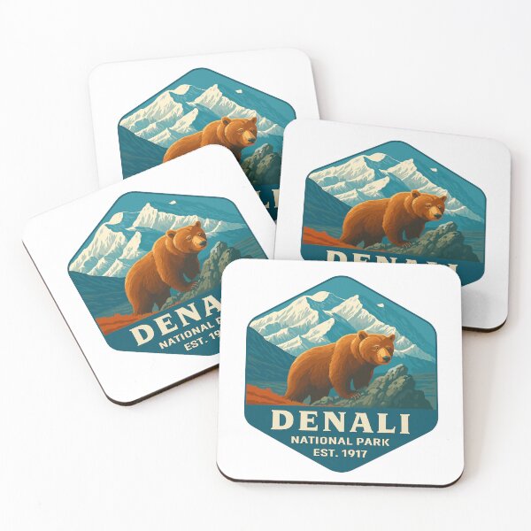 Item preview, Denali National Park Retro Mountain Wilderness Sticker designed and sold by Ismeal Von.