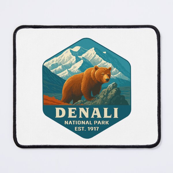 Item preview, Denali National Park Retro Mountain Wilderness Sticker designed and sold by Ismeal Von.