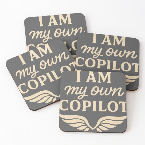 Item preview, I Am My Own Copilot – Afro-Minimalist Self-Empowerment Art designed and sold by The Melanic.