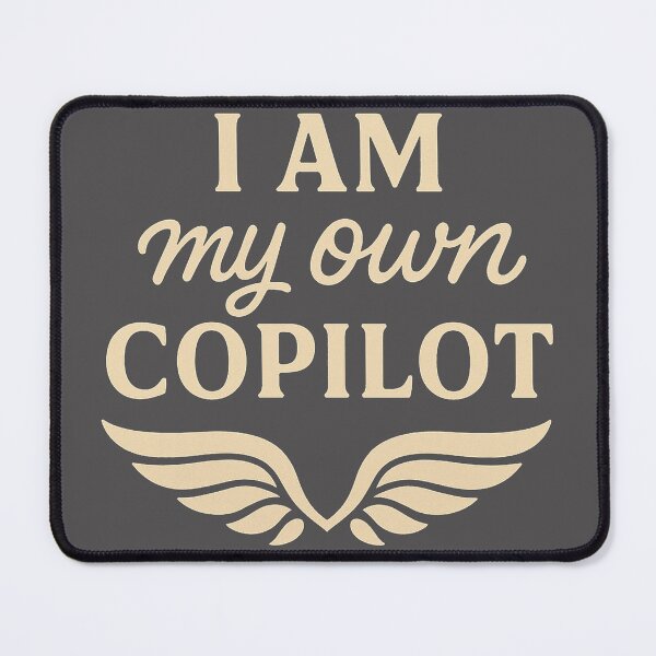 Item preview, I Am My Own Copilot – Afro-Minimalist Self-Empowerment Art designed and sold by The Melanic.