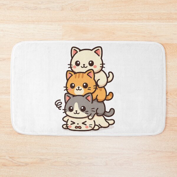 Item preview, Kawaii Cat Pyramid – The Last One Crashed! designed and sold by OTSC.