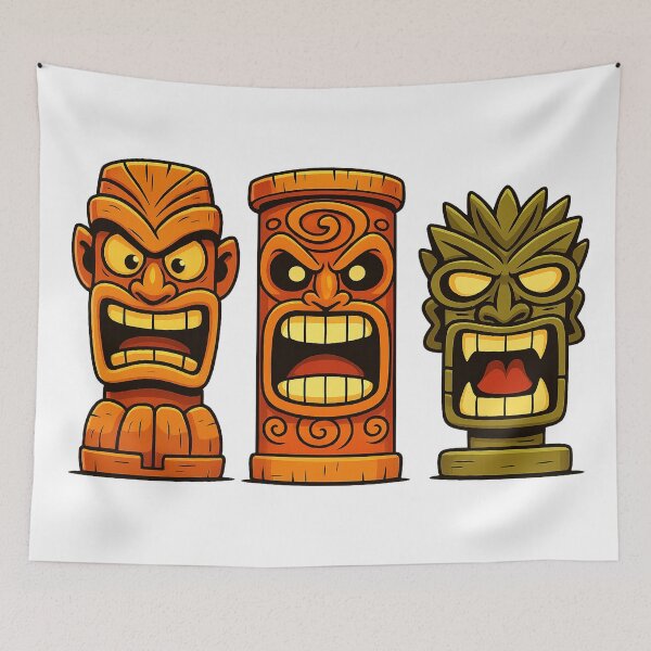 Item preview, Angry Tiki Masks – UGA BUGA designed and sold by Kunst-Shirt.