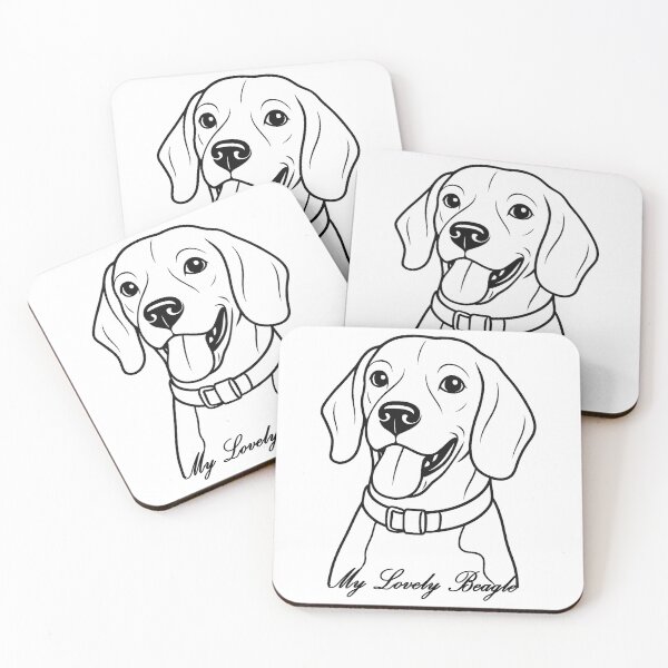 Item preview, My Lovely Beagle Dog designed and sold by HeartDrawnPets.