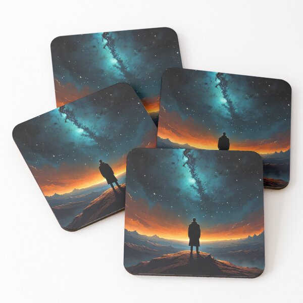 Item preview, Lonely Man Contemplating a Vast Expanse of Stars and Nebulae designed and sold by p3Rspectives.