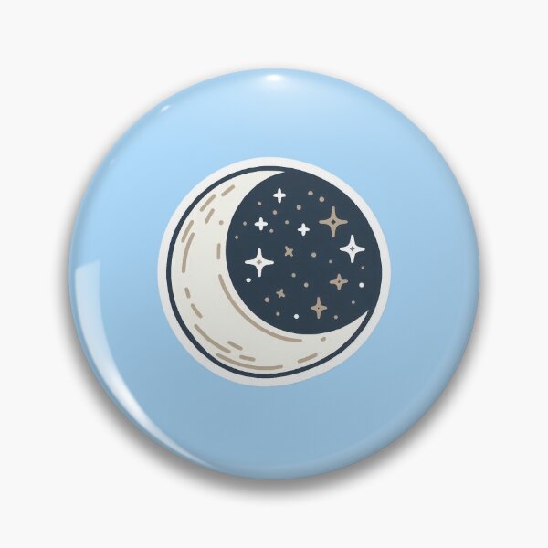 Item preview, Lunar Glow: Minimal Moon & Stars designed and sold by FanPitstop.